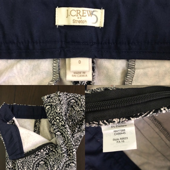 J. Crew | stretch Winnie pant floral paisley - Picture 2 of 5